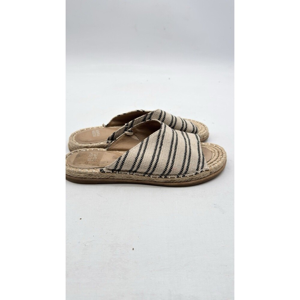 Eileen Fisher 8 Milly Slide Espadrille Sandal Coastal Nautical Open Toe 8.5 - Picture 3 of 6
